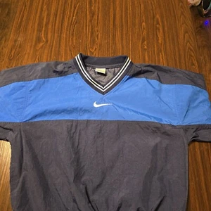 Vintage Nike Center Swoosh Pullover Color Block Sz Youth M - Picture 1 of 3