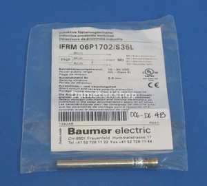 Interruptor de proximidad inductivo Baumer Electric IFRM 06P1702/S35L (Nuevo) - Imagen 1 de 2