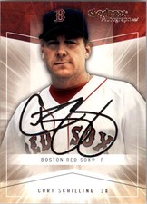 2005 SkyBox Autographics Baseball Card #10 Curt Schilling