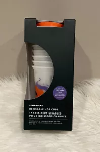 Starbucks Halloween Reusable Glow In The Dark Hot Cups NEW 2022 - Picture 1 of 3