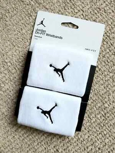 Nike Jordan Jumpman Dri-FIT Armbänder In Weiß - 2er Pack - Bild 1 von 3