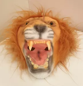 Lion Head Latex Unisex Costume Adult Mask COSPLAY - Picture 1 of 4