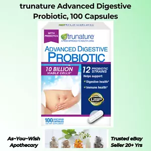 Trunature Advanced Digestive Probiotic 100 Kapseln Ablaufdatum 01/27 12 Stämme 10B KBE - Bild 1 von 4