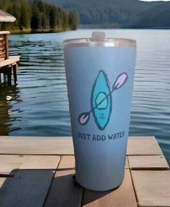 Life Is Good Stainless Tumbler Kayak Outdoor Sport Double Wall 25 oz. NWT - Picture 1 of 5