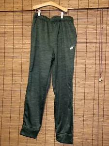 Asics Fleece Jogger Pants Olive Green Men’s Size Large - Picture 1 of 5