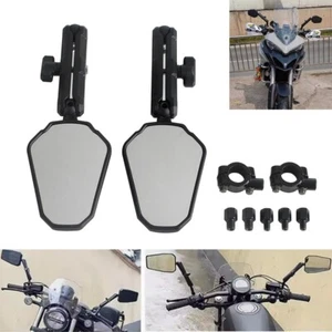 Universal Rear View Mirrors Folable Handlebar Side Mirror For Scooter ATV Bikes - Picture 1 of 10