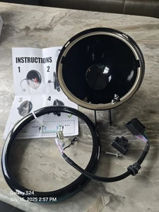Headlight Light Bucket Housing, Black 5 3/4 inch Headlight Light For HARLEY'S - Picture 1 of 12