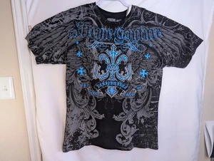 Xtreme Couture Graphic Tee – Fleur-de-Lis & Wings | Size XL - Picture 1 of 5