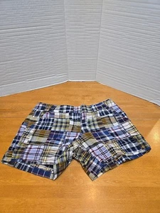 J.Crew Shorts Madras kariert City Fit Damen 10 Patchwork adrett klassisch maritim - Bild 1 von 17