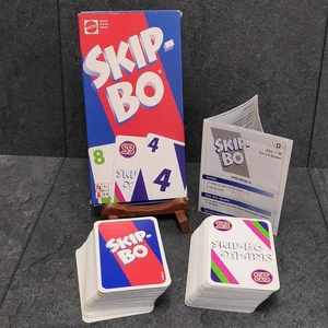 Skip Bo • Juego de cartas • 1999 • Mattel • Azul Rojo Edición • Completo • Skipbo - Imagen 1 de 11