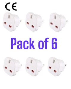 6 UK to USA Travel Plug Adapter Canada Mexico Jamaica Thailand NZ AUS o-= - Picture 1 of 4