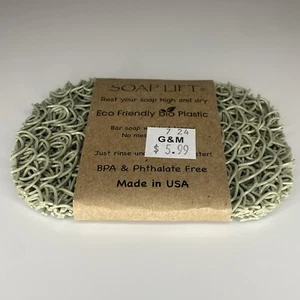 Sea Lark Enterprise Inc. Sage Green Bar Soap Lifting Pad Shower and Bath Holder - Picture 1 of 2