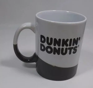 Dunkin Donuts Classic Mug 16 oz Ceramic Coffee Cup Grey White 2017 wave mug icon - Picture 1 of 8