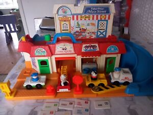 Fisher Price Main Street Vehicles Figures & Playground Little People vintage toy