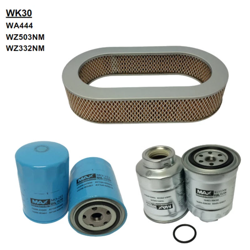 WESFIL AIR OIL FUEL FILTER SERVICE KIT FOR NISSAN PATROL GU Y61 TD42TI TD42Ti - image 1 of 1