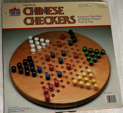 Vintage Cardinal Industries Solid Wood Chinese Checkers Game  Edition No.184  - Image 1 of 3