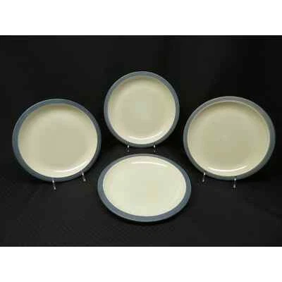 Juego de 4 Platos de Cena Franciscanos Homeware AZUL COLONIAL 10.5", Inglaterra 1976 Foto 1 de 4