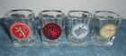 HBO 'GAME OF THRONES' SET OF FOUR SHOT GLASSES