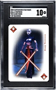 2008 Cartamundi Star Wars Clone Wars ASAJJ VENTRESS Rookie RC SGC 10 GEM MINT - Picture 1 of 2