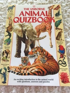 Das USBORNE Tier Quizbuch Elefant Giraffe Papagei Tiger Kinder Taschenbuch Buch - Bild 1 von 5