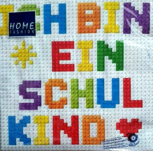Servietten Ich bin ein Schulkind Schulanfang 20 Stk 33x33 cm Neu - Bild 1 von 1