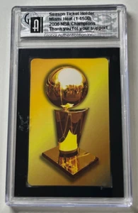 Miami Heat Season Ticket Holder 2006 NBA Champions 15 Strong Card mit Kratzern - Bild 1 von 3