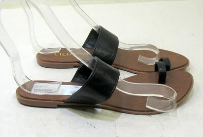 Nuevas Sandalias de Verano Negras TOE STRAP Mujer Talla 7 Foto 1 de 4