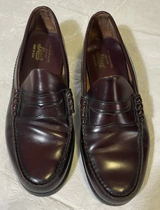 G.H. Bass Weejuns Herren 10 D Cordovan Leder Penny Halbschuhe Ledersohle Neu Zustand - Bild 1 von 11