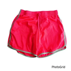 Danskin Women’s Medium Size 8 - 10 Hot Pink Running Shorts Turquoise Stripes - Picture 1 of 4
