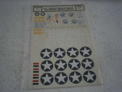 DECALCOMANIE MICROSCALE POUR MAQUETTE AVION P- 40 WW2  1/32 (Lire l'annonce) - Photo 1/3