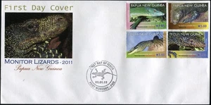 Papua New Guinea 2011. Monitor Lizards (Mint) First Day Cover - Picture 1 of 1
