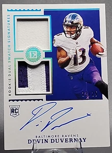 Devin Duvernay/25 2020 Panini Encased Rookie RC On Card Auto RPA Ravens Bears - Imagen 1 de 3