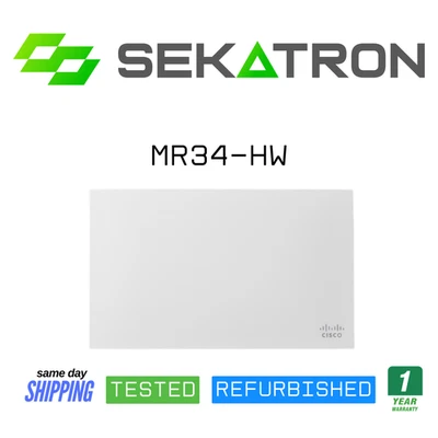 📶 Punto de acceso de doble banda administrado en la nube Cisco Meraki MR34-HW • Probado ⚡ Envío rápido Foto 1 de 2