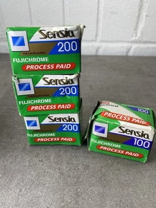 Fujichrome Sensia 35mm Slide Film – 3 X 200, 1x 100 – Expired, Unused - Picture 1 of 2