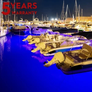 5M Blue 300LED Boat Deck Light Waterproof Bow Trailer Fishing Pontoon IR Control - Imagen 1 de 17