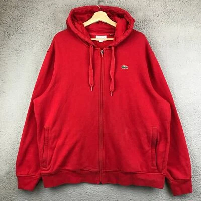 CHAQUETA LACOSTE SPORT ROJA CON CAPUCHA TALLA 3XL Foto 1 de 4