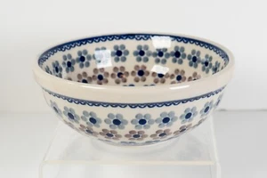 Boleslawiec Polish Pottery Daisy Flower 16oz Bowl. Handmade. New+Fast Ship - Picture 1 of 5
