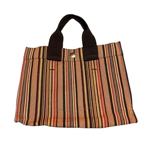 Vintage GAP Purse Handbag Y2K Brown Multicolor Striped Bag Boho Inspired - Picture 1 of 9