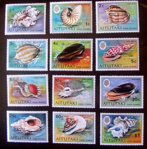 Aitutaki (Cook Islands) Seashell Stamps   Lot#414 Cover