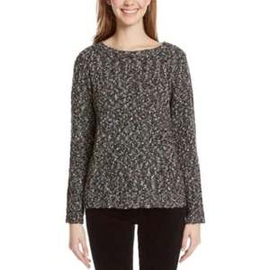 Buffalo David Bitton Ladies' Textured Sweater Black/White Mix - Picture 1 of 2