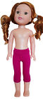 For 14.5" American Girl Wellie Wishers Doll Clothes Fuchsia Pink Legging Capri