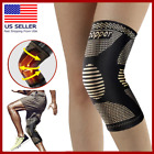Copper Knee Sleeves Gold Compression Brace Support Sport Joint Injury Pain Gym