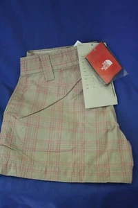 SALE THE NORTH FACE GIRL'S MENDOCINO BEIGE PLAID SHORTS SIZE 12 NWT LIST $30 - Picture 1 of 6