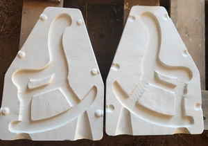Vintage Ceramic Slip Alberta's Mold #957R Rocking Chair - Picture 1 of 3