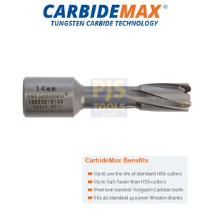 HMT perforadora 108030-0180 18 mm Carbidemax 40 TCT brocha cortadora holecutter - Imagen 1 de 2