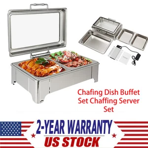 Neu! Chafing Dish Buffet Set Chaffing Servierer Set Gewerbe Korrosionsbeständig - Bild 1 von 10