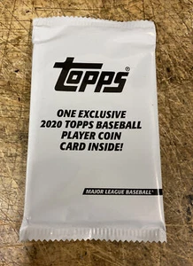 2020 TOPPS UPDATE BASEBALL UNOPENED PLAYER COIN CARD PACK MLB - Picture 1 of 2