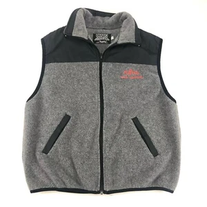 Mens Hilton Fleece Polartec Vest Fujitsu Employee Shirt Full Zip Sz Medium Grey - Picture 1 of 5