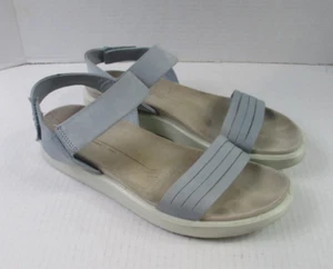 Ecco Damen Flowt Riemchen Sandalen Dusty Blue Nubukleder Gr. 41 US 10-10,5 - Bild 1 von 9