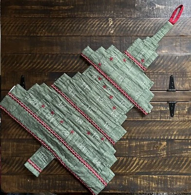 Pottery Barn Kids Heirloom  Quilted  Advent Tree Calendar NWOT Read - Image 1 of 2